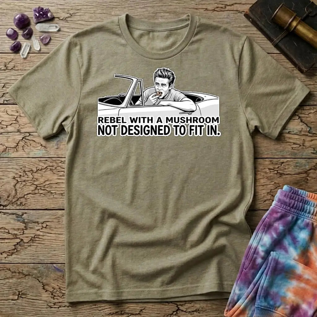 Printify T-Shirt Rebel With a Mushroom T-Shirt Mushroom Magic Mushroom T-Shirt