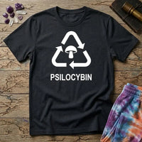 Printify T-Shirt Recycle Psilocybin Mushroom T-Shirt Mushroom Magic Mushroom T-Shirt