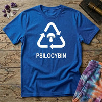 Printify T-Shirt Recycle Psilocybin Mushroom T-Shirt Mushroom Magic Mushroom T-Shirt