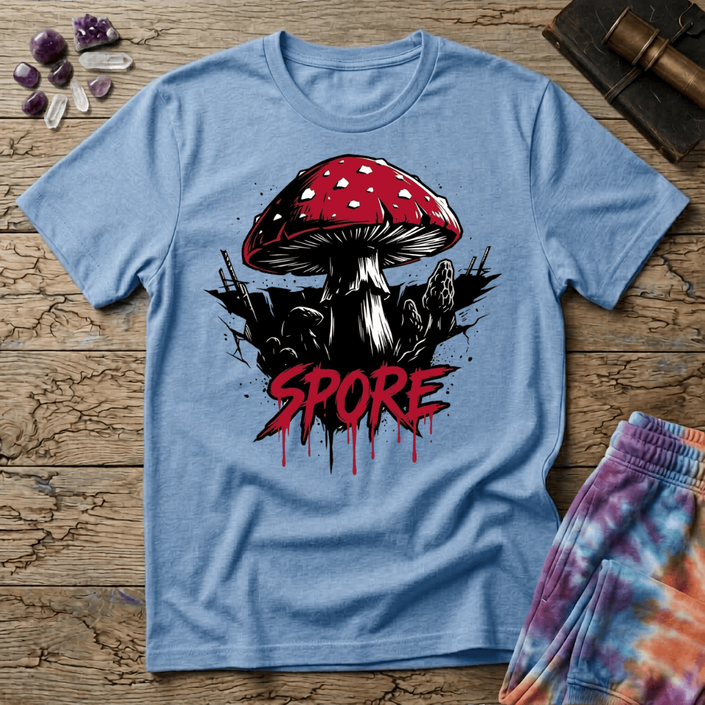 Printify T-Shirt Red Cap Mushroom T-Shirt Mushroom Magic Mushroom T-Shirt