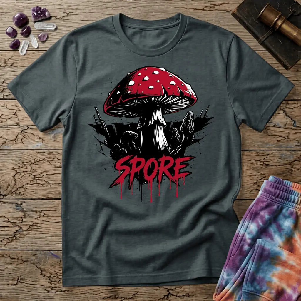 Printify T-Shirt Red Cap Mushroom T-Shirt Mushroom Magic Mushroom T-Shirt