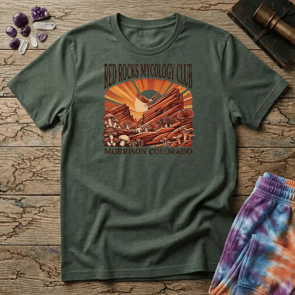 Red Rocks Mycology Club Mushroom T-Shirt