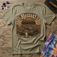 Printify T-Shirt Resist Mushroom Tiananmen Square T-Shirt Mushroom Magic Mushroom T-Shirt