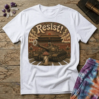Printify T-Shirt Resist Mushroom Tiananmen Square T-Shirt Mushroom Magic Mushroom T-Shirt
