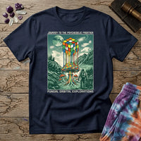 Printify T-Shirt Rubix Cube Melting Mushroom T-Shirt Mushroom Magic Mushroom T-Shirt