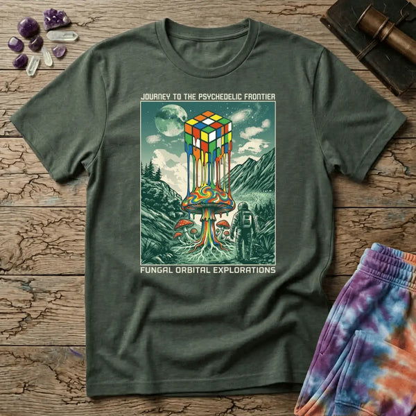 Rubix Cube Melting Mushroom T-Shirt