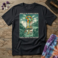 Printify T-Shirt Rubix Cube Melting Mushroom T-Shirt Mushroom Magic Mushroom T-Shirt