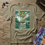 Printify T-Shirt Rubix Cube Melting Mushroom T-Shirt Mushroom Magic Mushroom T-Shirt