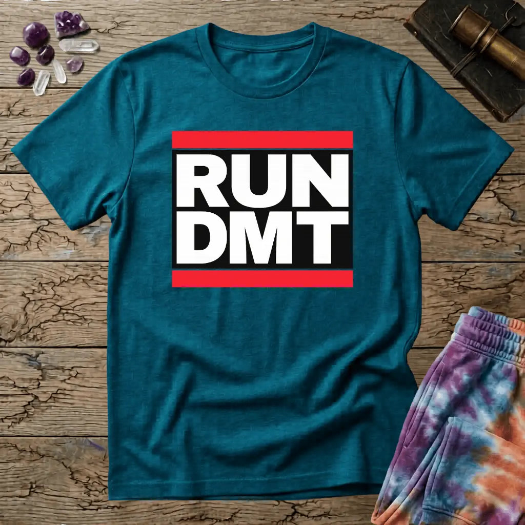 Printify T-Shirt Run DMT T-Shirt Mushroom Magic Mushroom T-Shirt