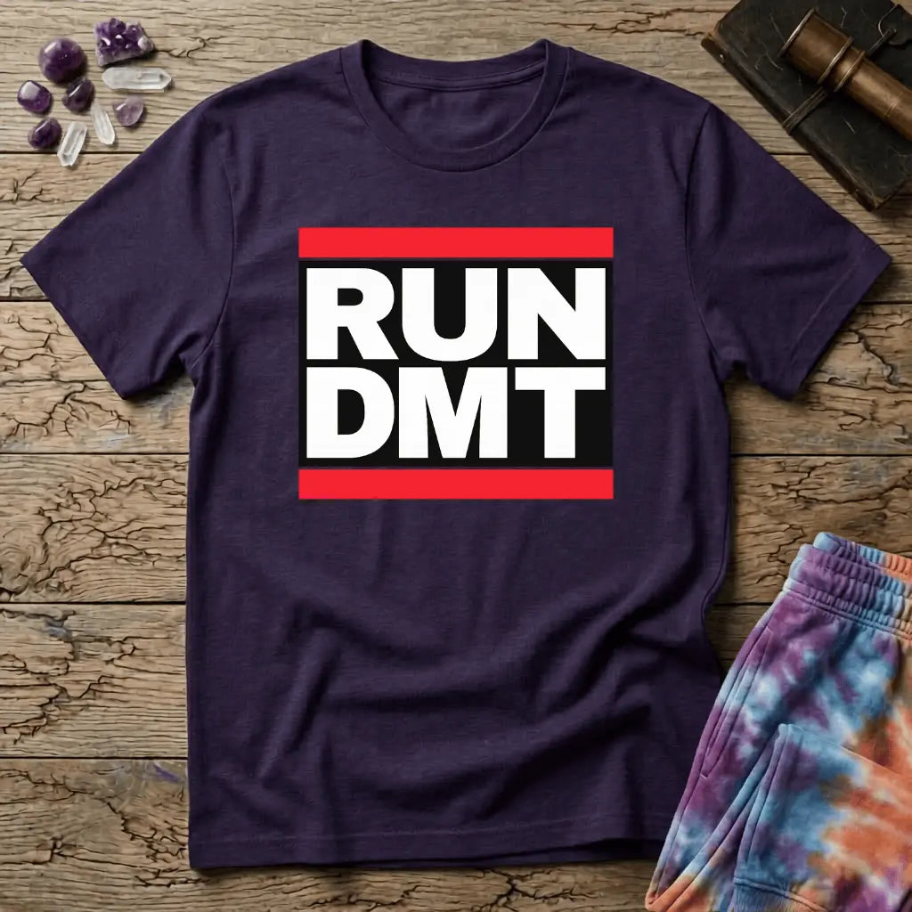 Printify T-Shirt Run DMT T-Shirt Mushroom Magic Mushroom T-Shirt