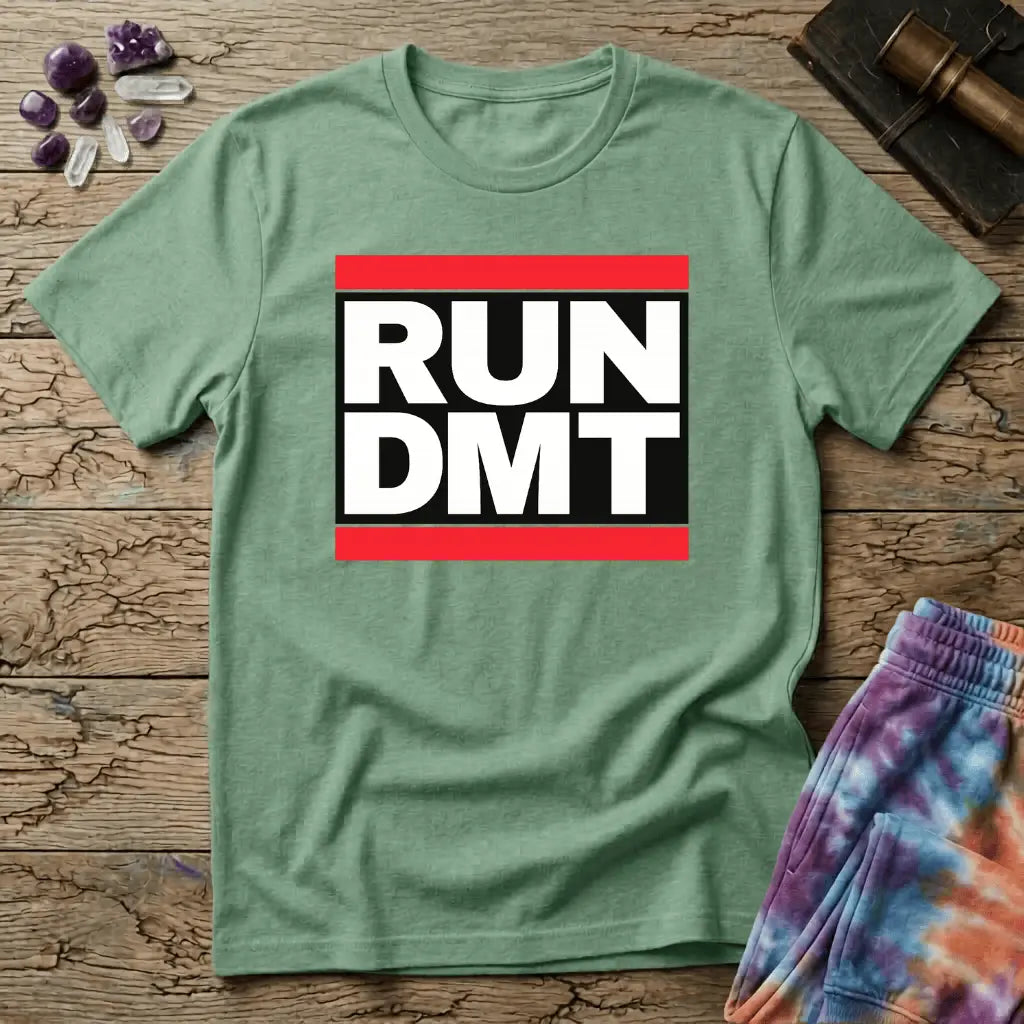 Printify T-Shirt Run DMT T-Shirt Mushroom Magic Mushroom T-Shirt