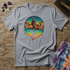 Printify T-Shirt Sasquatch Metal Mushroom T-Shirt Mushroom Magic Mushroom T-Shirt
