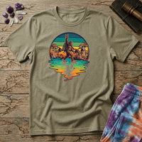 Printify T-Shirt Sasquatch Metal Mushroom T-Shirt Mushroom Magic Mushroom T-Shirt