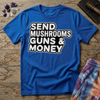 Printify T-Shirt Send Mushrooms Guns & Money Zevon T-Shirt Mushroom Magic Mushroom T-Shirt