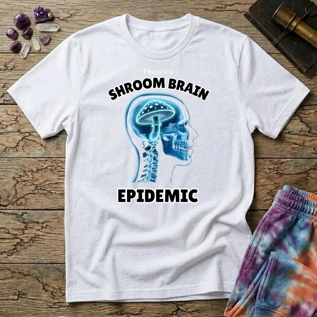 Printify T-Shirt Shroom Brain Epidemic T-Shirt Mushroom Magic Mushroom T-Shirt
