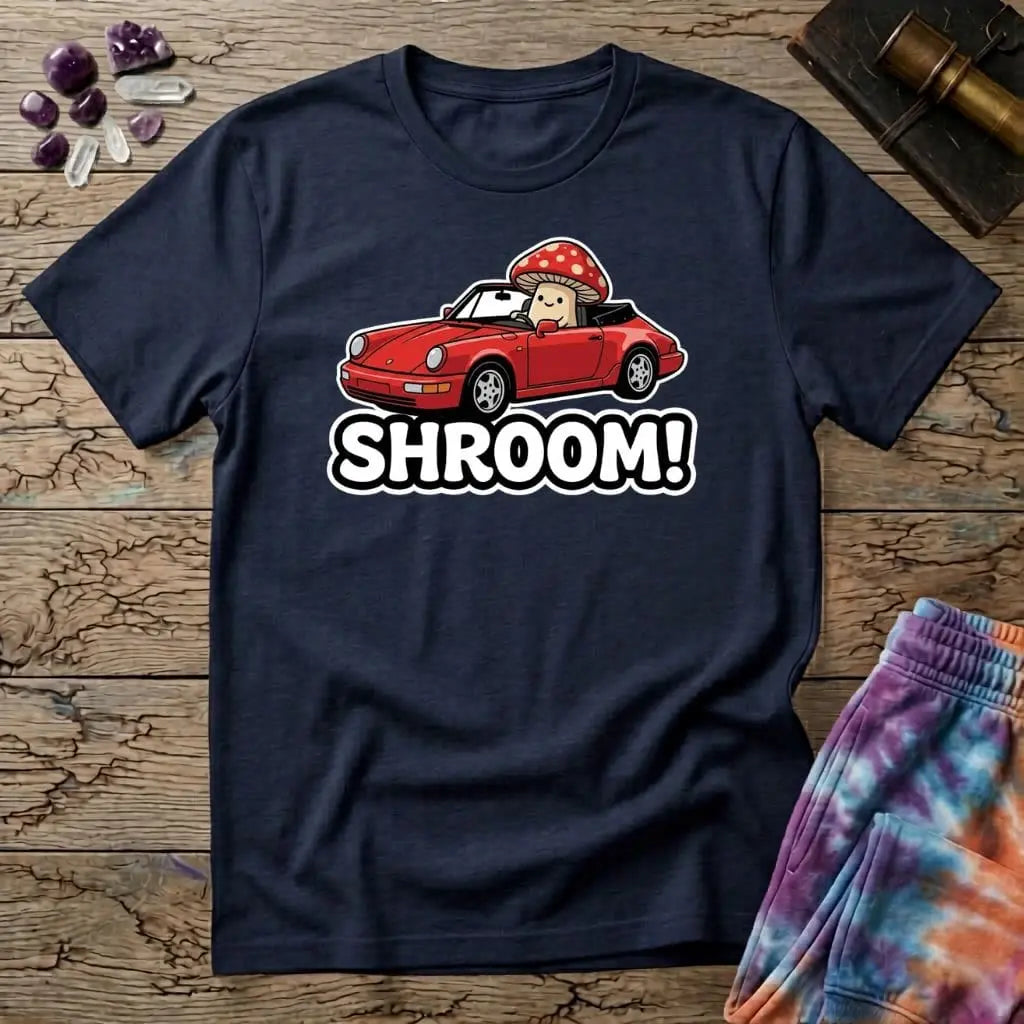 Printify T-Shirt Shroom Convertable 911 Mushroom T-Shirt Mushroom Magic Mushroom T-Shirt