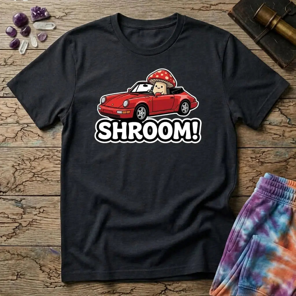 Printify T-Shirt Shroom Convertable 911 Mushroom T-Shirt Mushroom Magic Mushroom T-Shirt