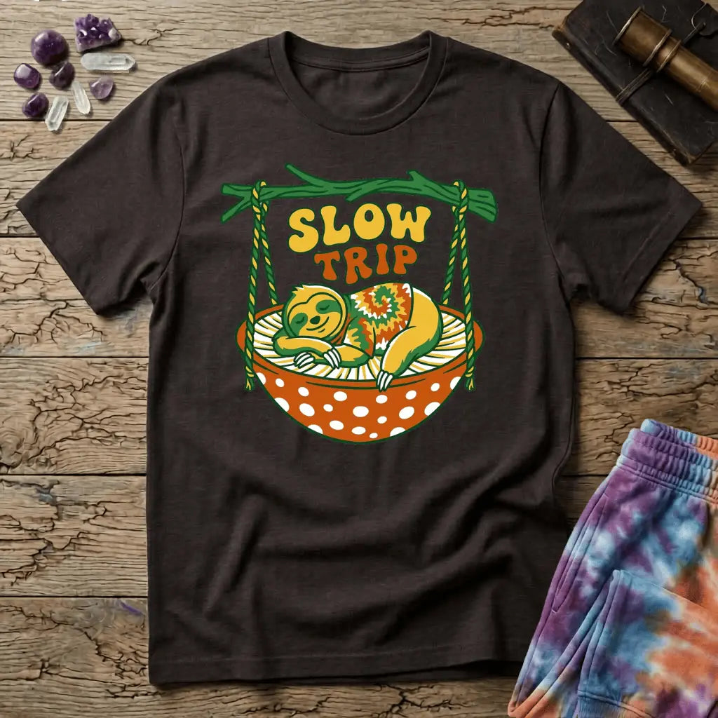 Printify T-Shirt Slow Trip Mushroom T-Shirt Mushroom Magic Mushroom T-Shirt