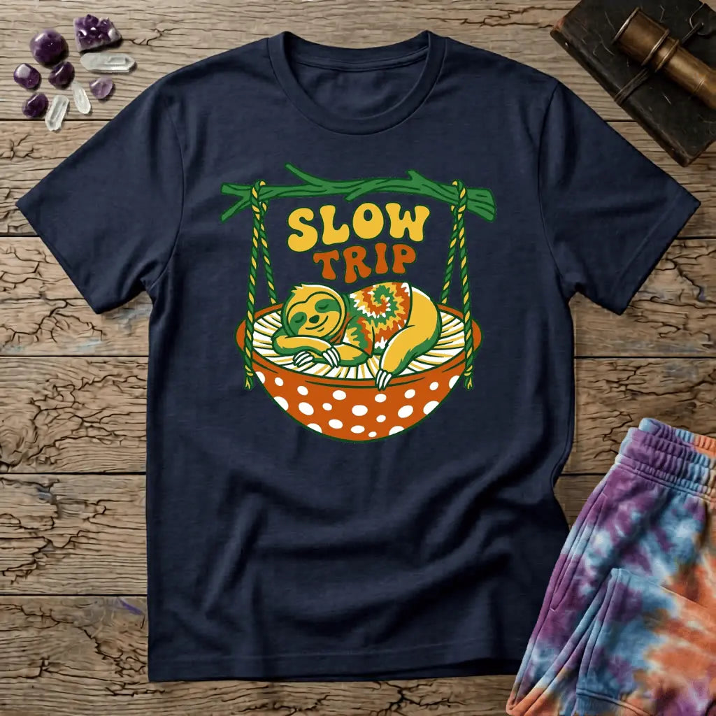 Printify T-Shirt Slow Trip Mushroom T-Shirt Mushroom Magic Mushroom T-Shirt