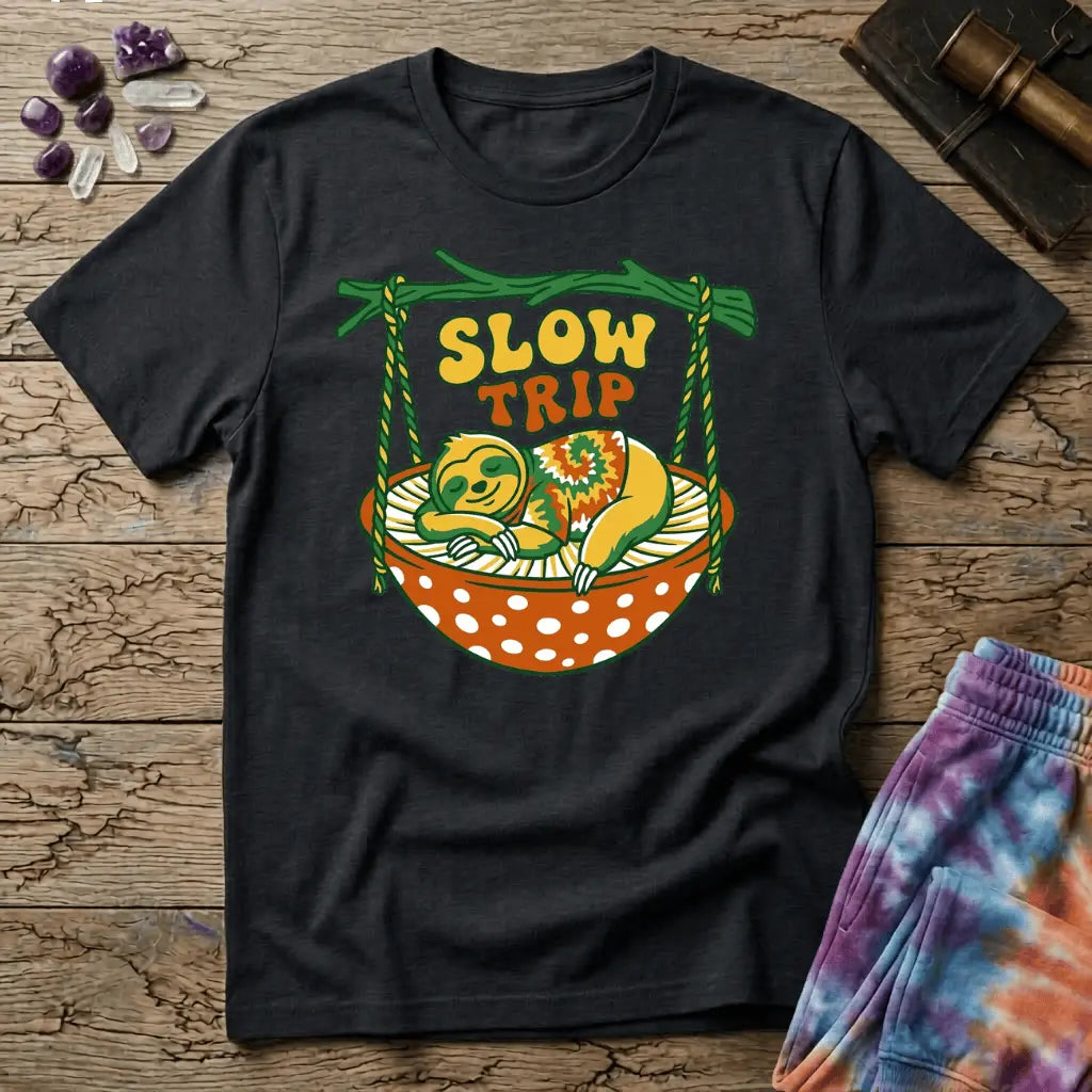 Printify T-Shirt Slow Trip Mushroom T-Shirt Mushroom Magic Mushroom T-Shirt
