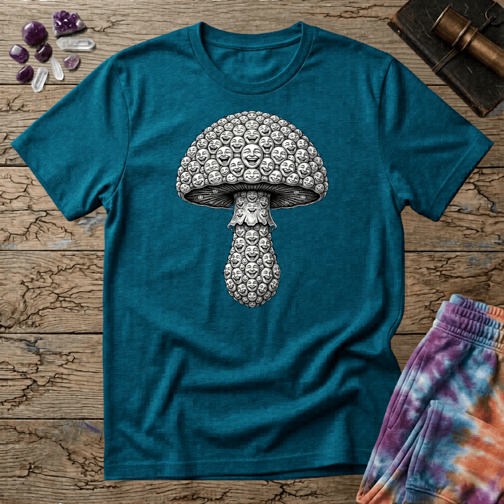 Printify T-Shirt Smiles Mushroom T-Shirt Mushroom Magic Mushroom T-Shirt
