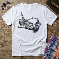 Printify T-Shirt Space Shuttle Mushroom T-Shirt Mushroom Magic Mushroom T-Shirt