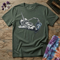 Printify T-Shirt Space Shuttle Mushroom T-Shirt Mushroom Magic Mushroom T-Shirt