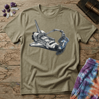 Printify T-Shirt Space Shuttle Mushroom T-Shirt Mushroom Magic Mushroom T-Shirt