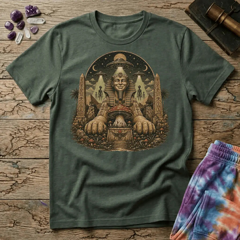 Printify T-Shirt Sphinx Mushroom T-Shirt Mushroom Magic Mushroom T-Shirt