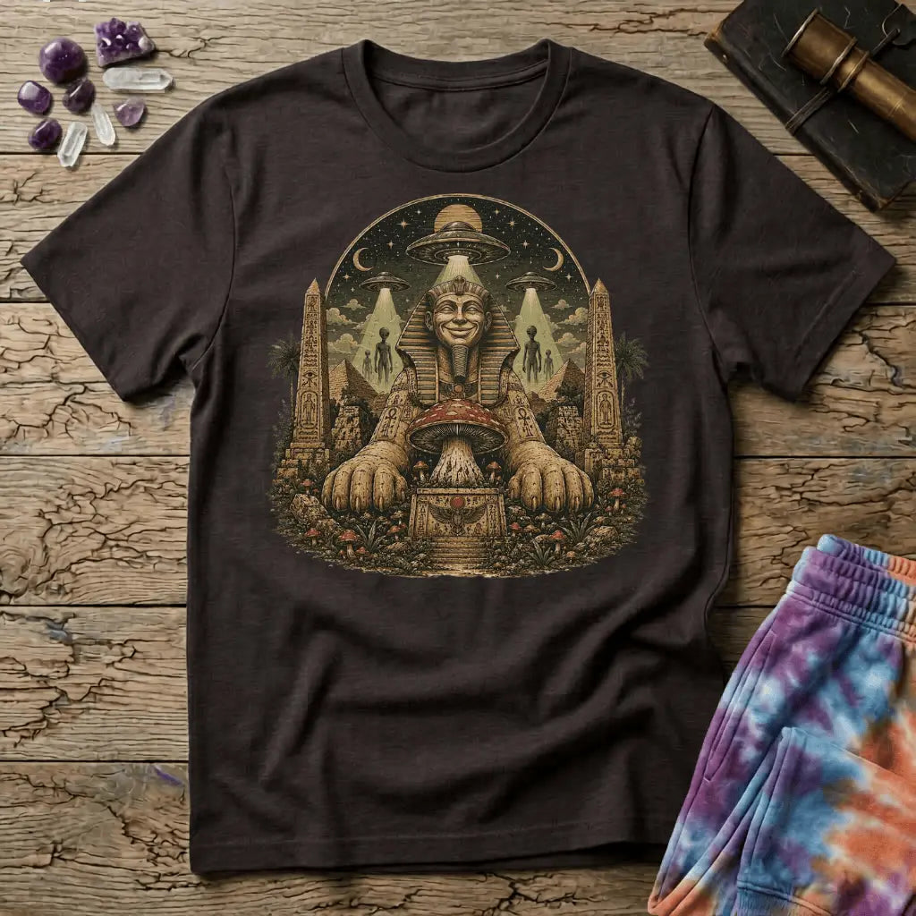 Printify T-Shirt Sphinx Mushroom T-Shirt Mushroom Magic Mushroom T-Shirt