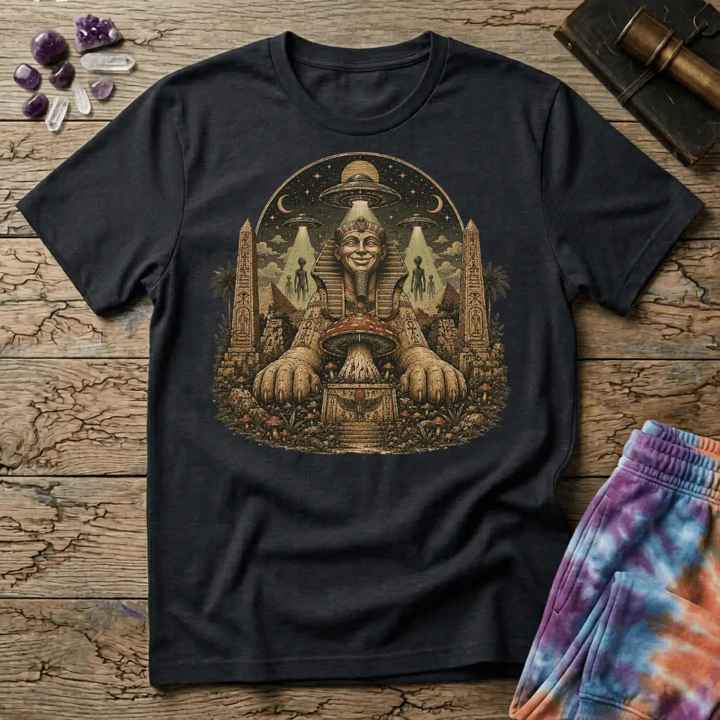 Printify T-Shirt Sphinx Mushroom T-Shirt Mushroom Magic Mushroom T-Shirt