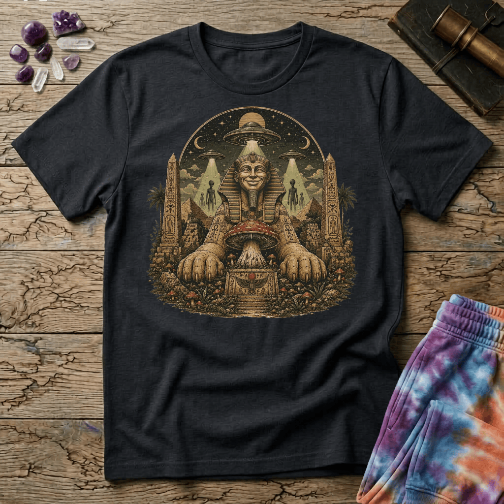 Printify T-Shirt Sphinx Mushroom T-Shirt Mushroom Magic Mushroom T-Shirt