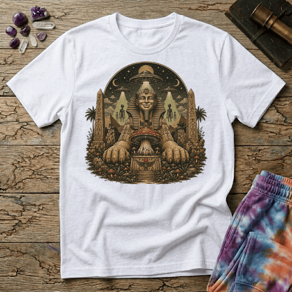 Printify T-Shirt Sphinx Mushroom T-Shirt Mushroom Magic Mushroom T-Shirt