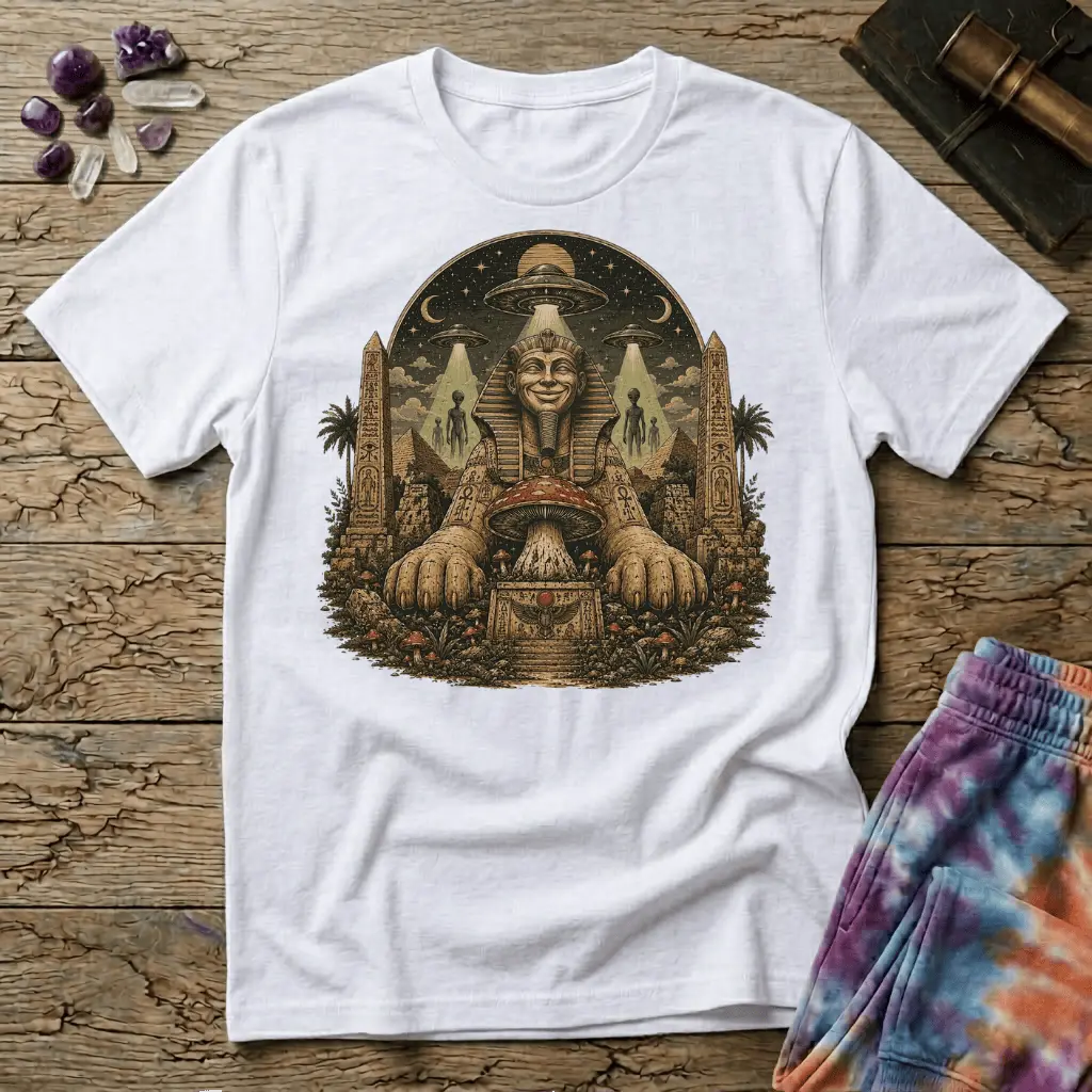 Printify T-Shirt Sphinx Mushroom T-Shirt Mushroom Magic Mushroom T-Shirt