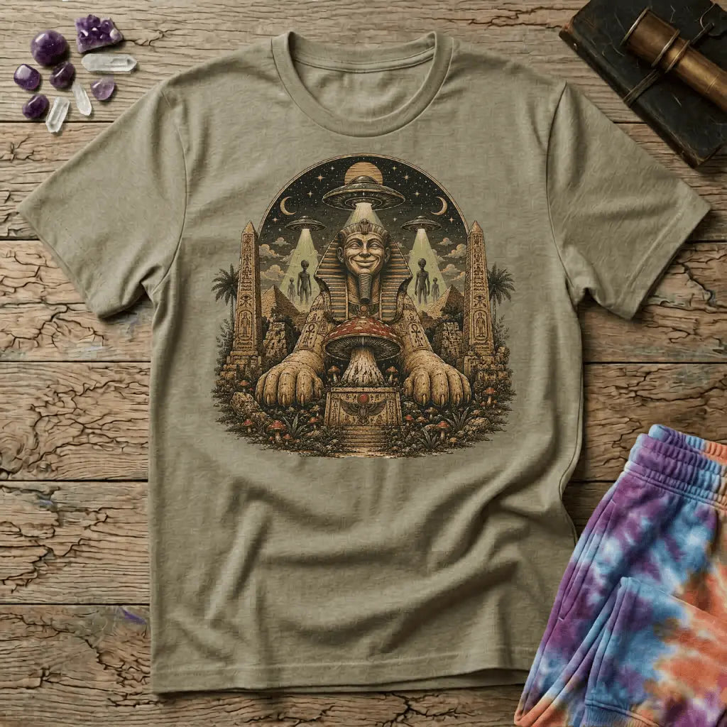 Printify T-Shirt Sphinx Mushroom T-Shirt Mushroom Magic Mushroom T-Shirt
