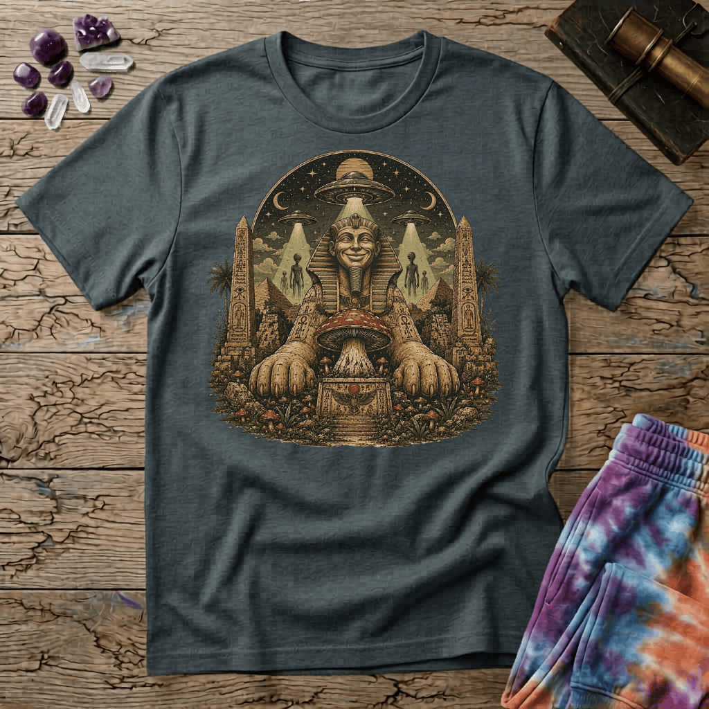 Printify T-Shirt Sphinx Mushroom T-Shirt Mushroom Magic Mushroom T-Shirt