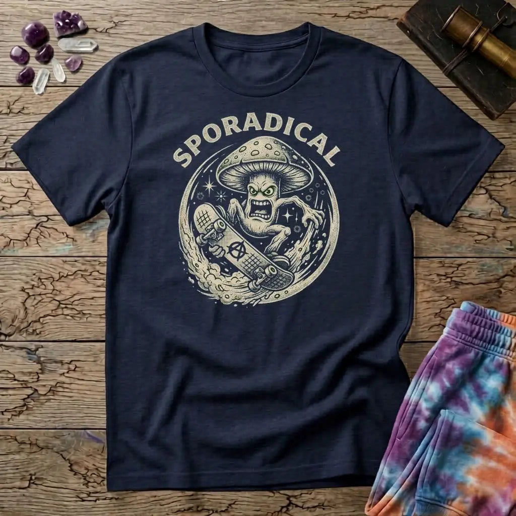 Printify T-Shirt Sporadical Mushroom T-Shirt Mushroom Magic Mushroom T-Shirt