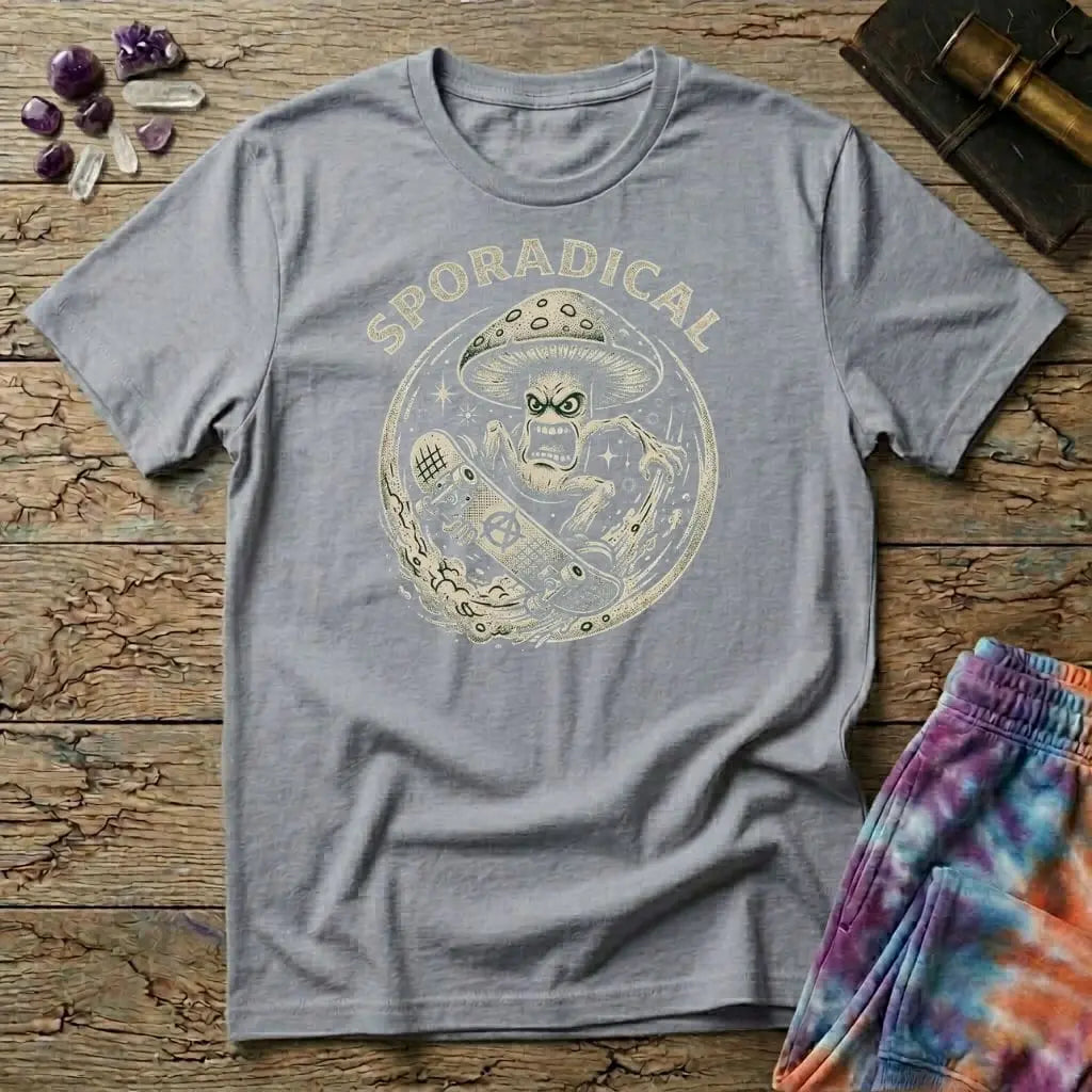 Printify T-Shirt Sporadical Mushroom T-Shirt Mushroom Magic Mushroom T-Shirt