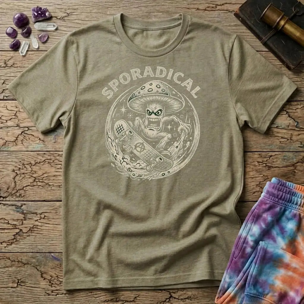 Printify T-Shirt Sporadical Mushroom T-Shirt Mushroom Magic Mushroom T-Shirt