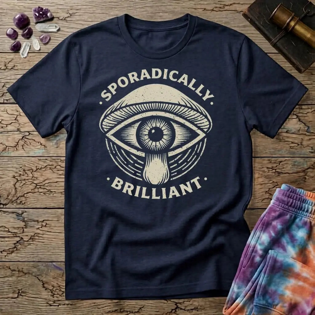 Printify T-Shirt Sporadically Brilliant Mushroom T-Shirt Mushroom Magic Mushroom T-Shirt