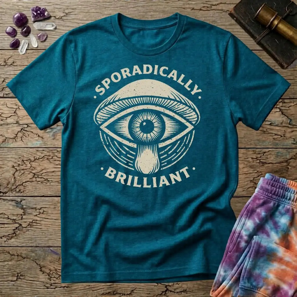 Printify T-Shirt Sporadically Brilliant Mushroom T-Shirt Mushroom Magic Mushroom T-Shirt