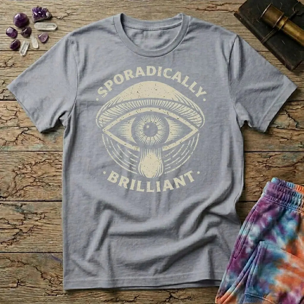 Printify T-Shirt Sporadically Brilliant Mushroom T-Shirt Mushroom Magic Mushroom T-Shirt