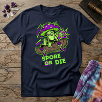 Printify T-Shirt Spore or Die Mushroom T-Shirt Mushroom Magic Mushroom T-Shirt