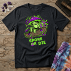 Printify T-Shirt Spore or Die Mushroom T-Shirt Mushroom Magic Mushroom T-Shirt