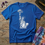 Printify T-Shirt Statue of Liberty Mushroom T-Shirt Mushroom Magic Mushroom T-Shirt