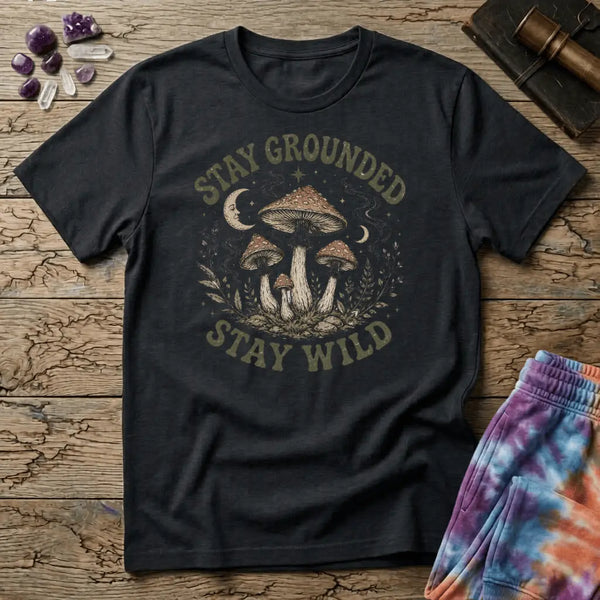 Stay Grounded Stay Wild Mushroom T-Shirt