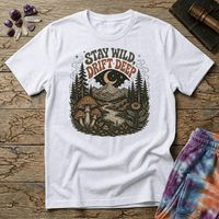 Printify T-Shirt Stay Wild Drift Deep Mushroom T-Shirt Mushroom Magic Mushroom T-Shirt