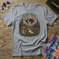 Printify T-Shirt Stay Wild Drift Deep Mushroom T-Shirt Mushroom Magic Mushroom T-Shirt