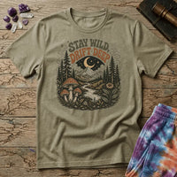 Printify T-Shirt Stay Wild Drift Deep Mushroom T-Shirt Mushroom Magic Mushroom T-Shirt