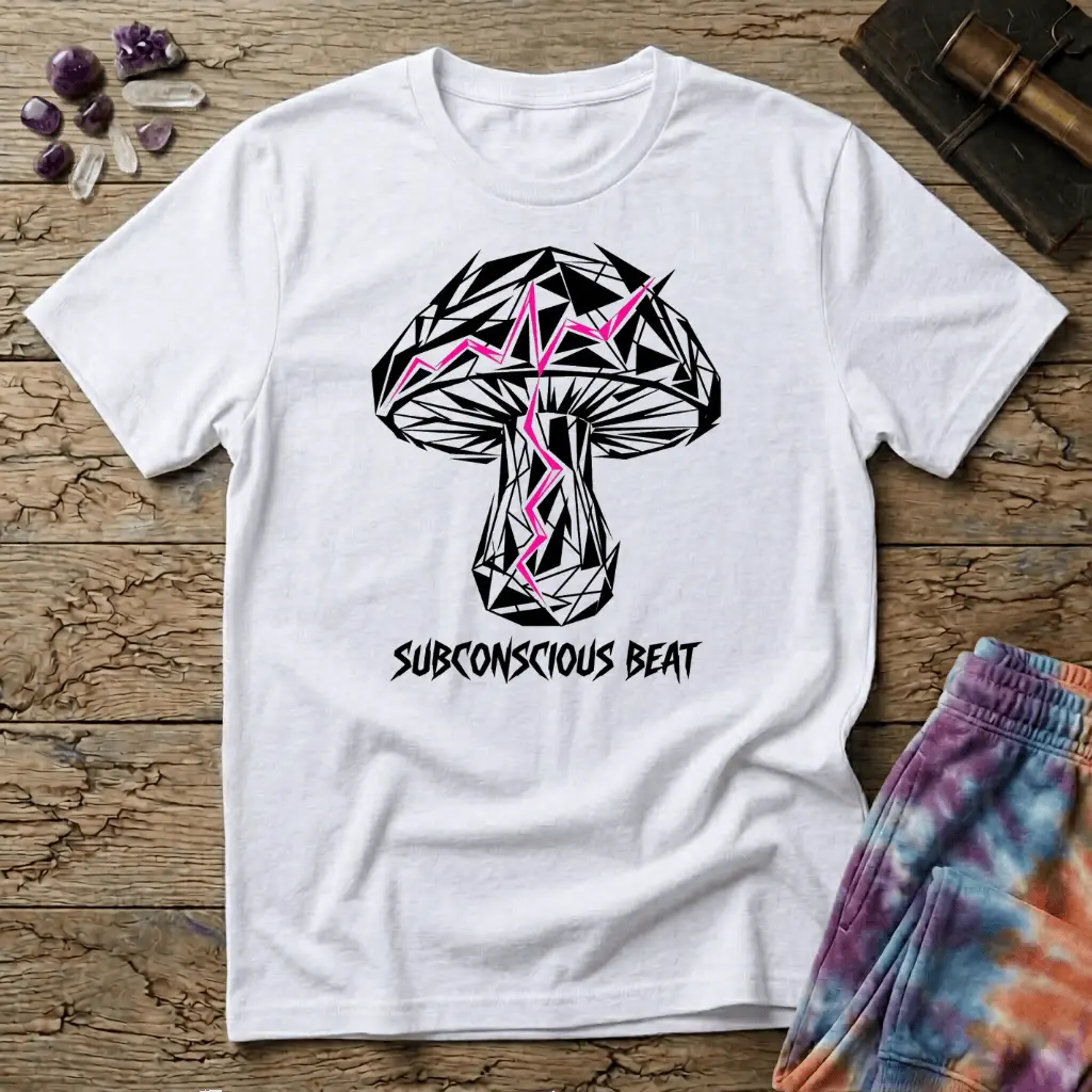 Printify T-Shirt Subconscious Beat Mushroom T-Shirt Mushroom Magic Mushroom T-Shirt